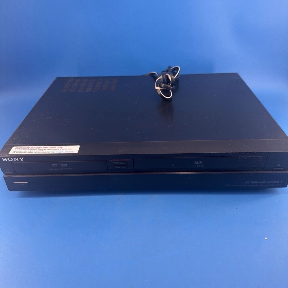 Sony RDR-VX525 VCR DVD Recorder No Remote Tested Works Great!